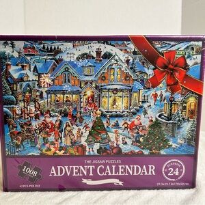 Christmas Advent Calendar Jigsaw Puzzle - Festive Colors